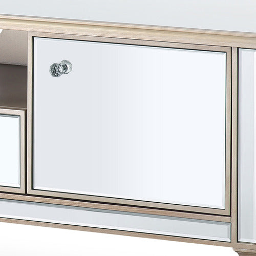 SOUTHERN STYLERS SIERRA MIRRORED TV UNIT