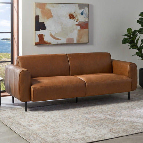 BAILEY 3 SEATER GENUINE LEATHER SOFA