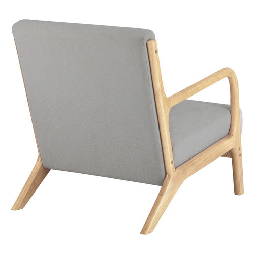 LIVING FUSION KAMDEN RUBBERWOOD ARMCHAIR