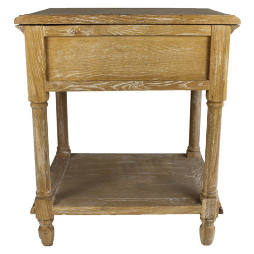 NATURALLY PROVINICIAL HARRIETT AMERICAN OAK BEDSIDE TABLE