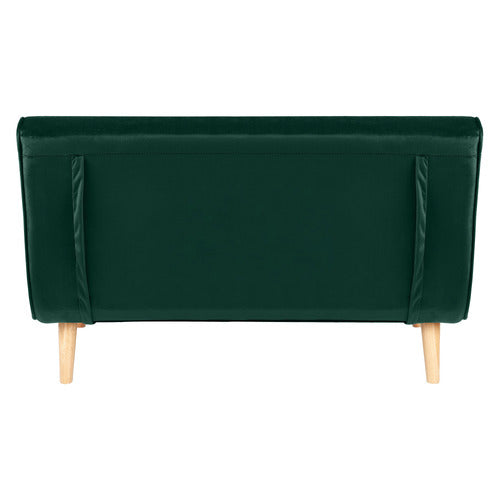 DARK GREEN AERO VELVET DOUBLE SOFA BED