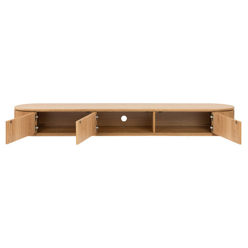 PREMIUM 200CM CANNES CURVED WALL-MOUNTED TV UNIT