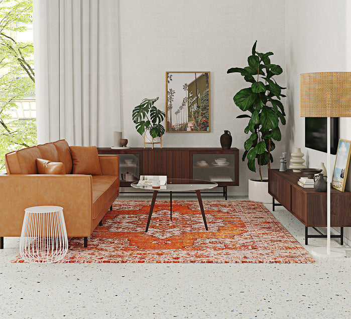 STAD GLASS TOP COFFEE TABLE