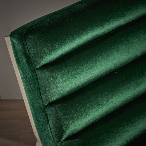 FURNITURE MARKET CHANTELLE VELVET ACCENT CHAIR