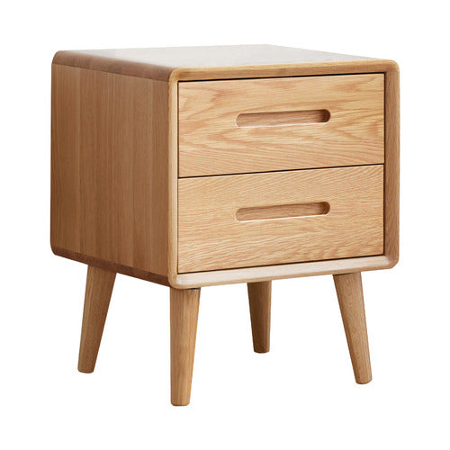 MODERN COLLECTIVE TYRONE AMERICAN OAK WOOD BEDSIDE TABLE