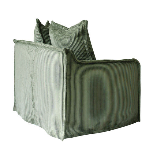 HYDE PARK HOME CUMULUS CORDUROY SLIPCOVER ARMCHAIR