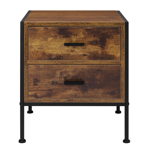 HOXTON ROOM VIKTOR 2 DRAWER BEDSIDE TABLE