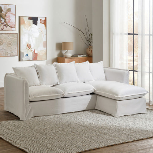 MONTAUK SLIPCOVER REVERSIBLE CHAISE SOFA