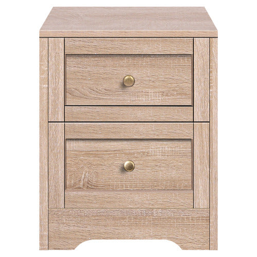 HOXTON ROOM WILLOW 2 DRAWER BEDSIDE TABLE