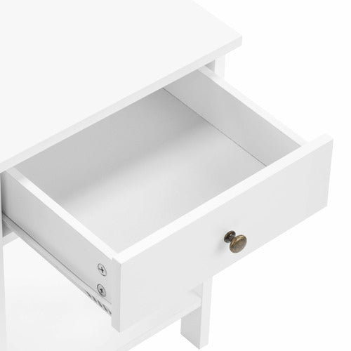 WHITE NOOSA BEDSIDE TABLE