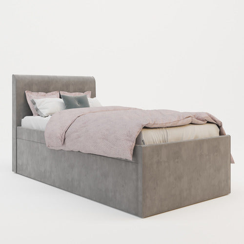 RAWSON & CO SELINA VELVET KING SINGLE BED WITH TRUNDLE