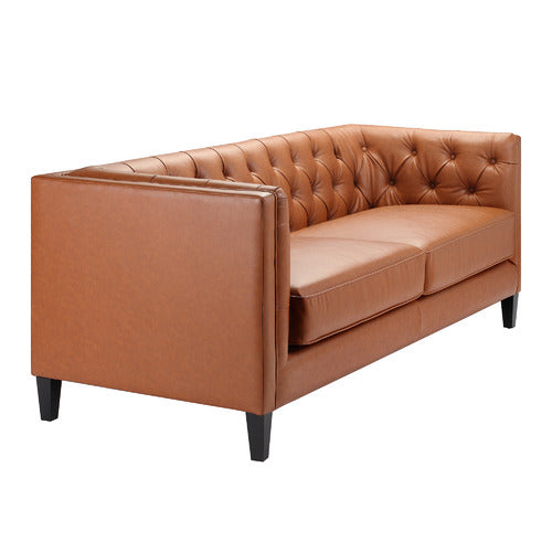 THIAGO 3 SEATER PREMIUM FAUX LEATHER SOFA