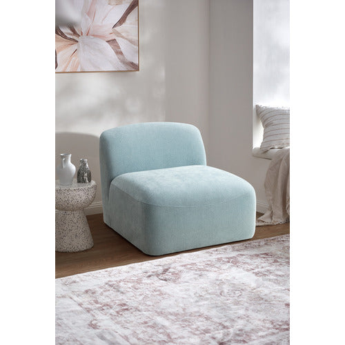 CAMI CHENILLE ARMLESS LOUNGE CHAIR