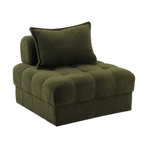 LIVING FUSION ARMATI TUFTED ACCENT CHAIR