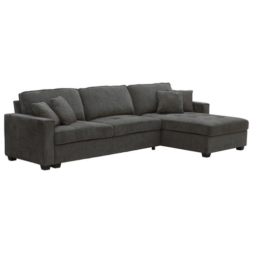 SOUTHERN STYLERS SAMI 3 SEATER UPHOLSTERED SOFA WITH LEFT CHAISE
