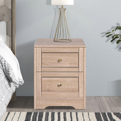 HOXTON ROOM WILLOW 2 DRAWER BEDSIDE TABLE