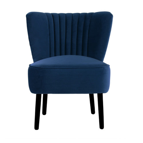 BROOKLYN AND BELLA FRENCH NAVY SLIPPER CHAIR