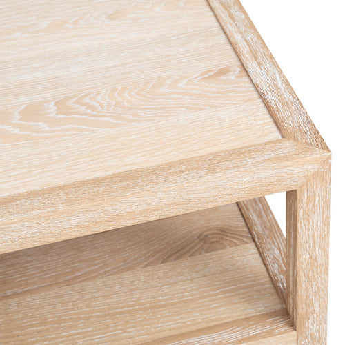 HAMILTON FURNITURE FRENCH OAK WOOD COFFEE TABLE