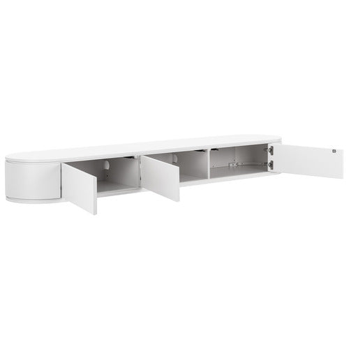PREMIUM 200CM CANNES CURVED WALL-MOUNTED TV UNIT