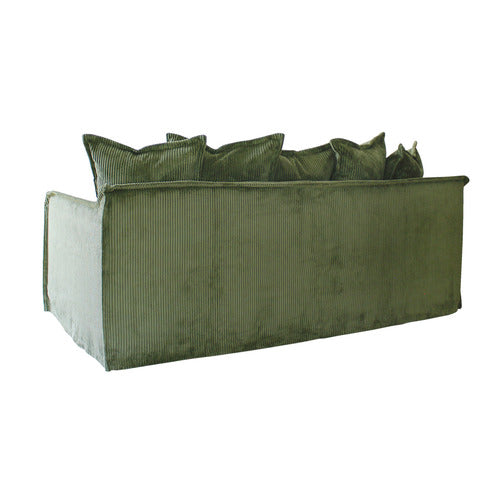HYDE PARK HOME CUMULUS 3 SEATER CORDUROY SLIPCOVER SOFA