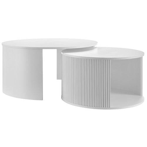 CORE LIVING 2 PIECE CALEIGH NESTING COFFEE TABLE SET