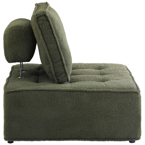 LIVING FUSION THESEUS BOUCLE ADJUSTABLE ACCENT CHAIR
