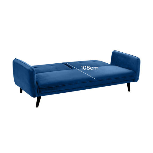 CHELSEA 3 SEATER VELVET SOFA BED