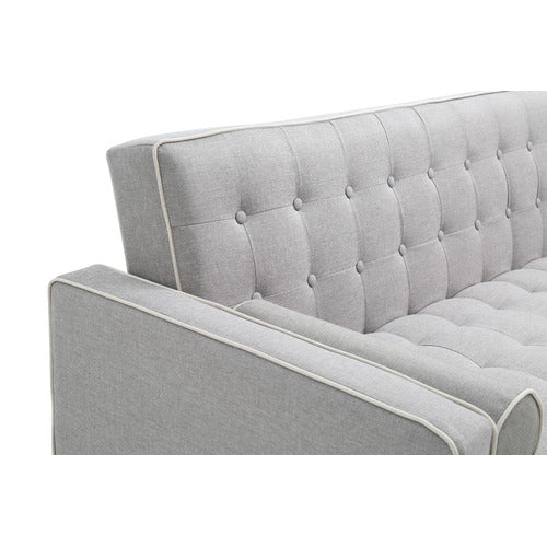 MIKASA FURNITURE GREY AMELIA 3 SEATER SOFA BED