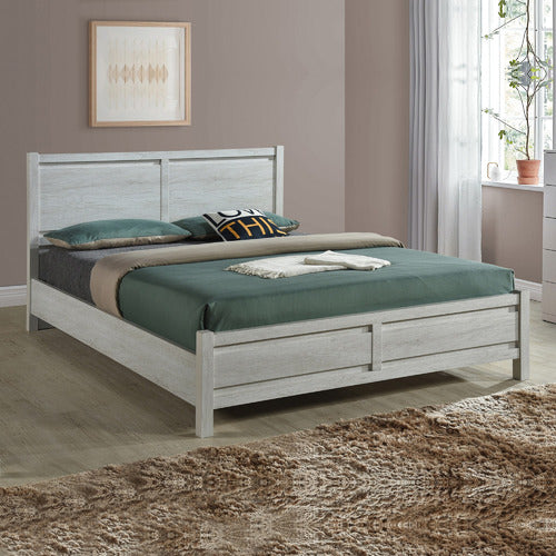 SOUTHERN STYLERS WHITE ASH ALEXA QUEEN BED FRAME