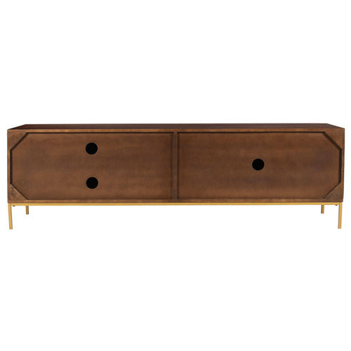 PRIYA 180CM MANGO WOOD ENTERTAINMENT UNIT