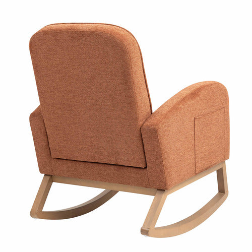 EVIE HOME ARIA UPHOLSTERED ROCKING CHAIR