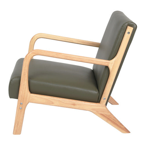 LIVING FUSION KAMDEN FAUX LEATHER ARMCHAIR
