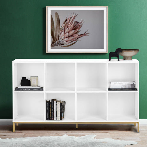 WHITE & GOLD MARLENE BOOKCASE