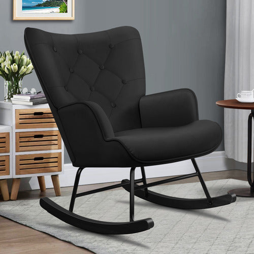 HOXTON ROOM COLLIN VELVET ROCKING CHAIR