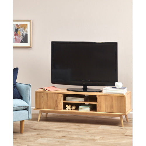 140CM OSCAR SOLID OAK TV UNIT