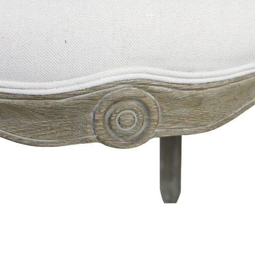 NATURALLY PROVINICIAL VIOLETTA BUTTONED LINEN TUB CHAIR