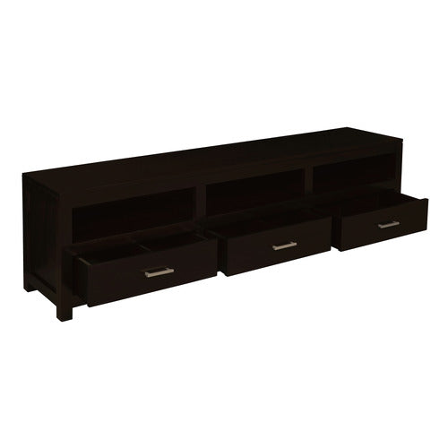 LA VERDE PARIS 190CM ENTERTAINMENT UNIT IN MAHOGANY OR CHOCOLATE