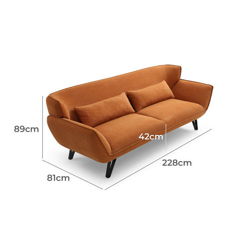 MIKASA FURNITURE CYRUS 3 SEATER SOFA