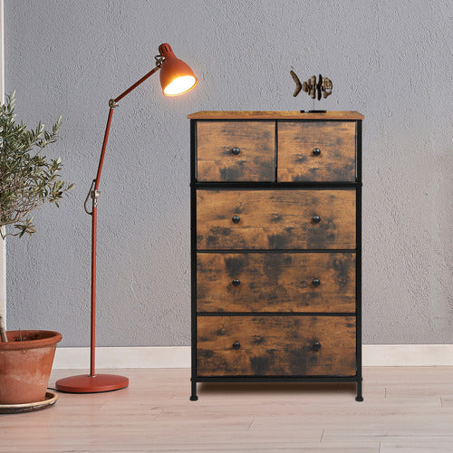 OAKLEIGH HOME LIVIA 5 DRAWER CHEST