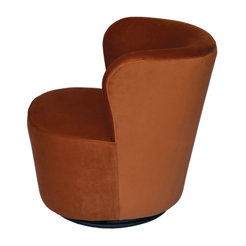 BROOKLYN AND BELLA RAELEY VELVET SWIVEL CHAIR