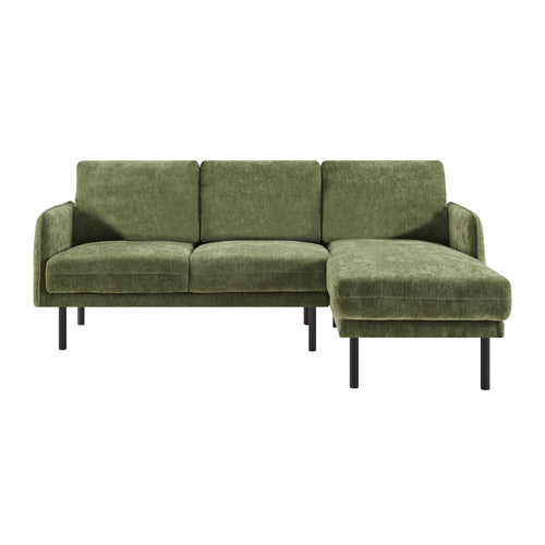 CORE LIVING SKADI 3 SEATER UPHOLSTERED SOFA WITH RIGHT CHAISE