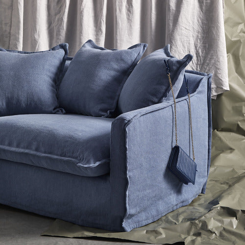 HYDE PARK HOME CUMULUS PREMIUM 3 SEATER COTTON SLIPCOVER SOFA