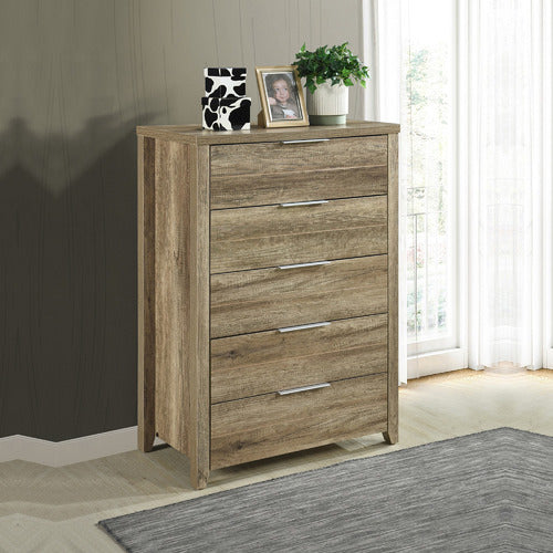 SOUTHERN STYLERS ALEXA 5 DRAWER TALLBOY