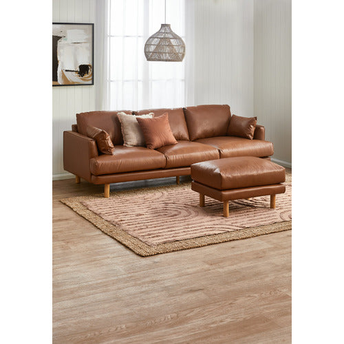 BUNGALOW PREMIUM 3 SEATER FAUX LEATHER SOFA