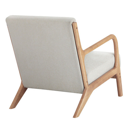 LIVING FUSION KAMDEN RUBBERWOOD ARMCHAIR