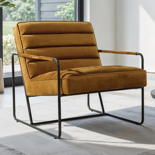 BROOKLYN AND BELLA MONIKA VELVET ACCENT CHAIR