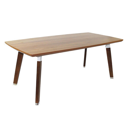 OFFICE FLEET ROGERS WALNUT WOOD COFFEE TABLE