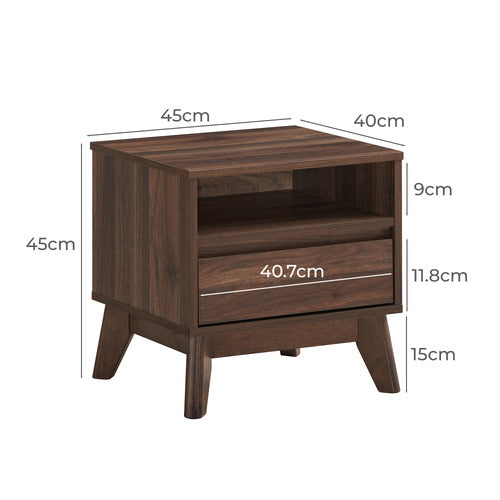 CORE LIVING ANDERSON 1 DRAWER BEDSIDE TABLE