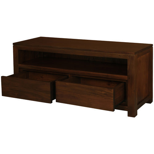 LA VERDE BELGIUM 2 DRAWER SOLID WOOD ENTERTAINMENT UNIT