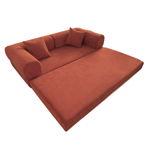 MIKASA FURNITURE KIRAN 3 SEATER DOUBLE CORDUROY SOFA BED